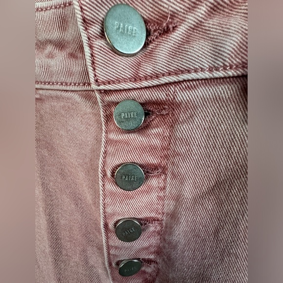 Rare button fly  pink Paige jeans size 29 (Cindy) - Picture 2 of 6